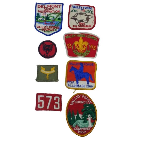 Boy Scouts of America Other - Vintage 60s Boy Scouts BSA Valley Forge PA Council Patch Mixed Lot of 8 Scouting